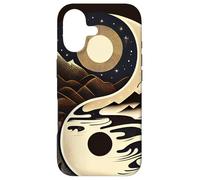 Yin Yang Day & Night Mountains Clouds Celestial Sun Moon Case for iPhone 17