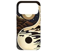 Yin Yang Day & Night Mountains Clouds Celestial Sun Moon Case for iPhone 17 Pro Max