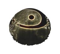 Yin Yang Dragon Tiger Print Bath Hair Cap Double Layer Shower Cap For Women And Men Reusable Lightweight Soft