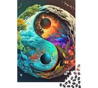 Yin Yang Elements Jigsaw Puzzle for Adults 1000 Piece Jigsaw Puzzle Paper Relaxing Gift Focus Decor 38x26cm/1000pcs