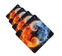 yin yang fire water Car Air Freshener Cards for Women Men 4 Pack Cute Car Accessories Long Lasting Scent Car Diffuser Hanging Auto Aromatherapy Tablets Car Fresheners Gifts