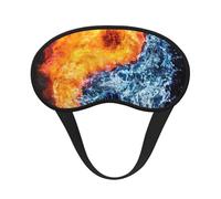 Yin Yang Fire Water Print Adjustable Eye Cover for Sleeping, Comfortable, Pressure-Free and Breathable Sleeping Masks