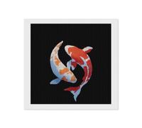 Yin-yang Fish Diamond DIY Painting Kits Horizontal Round