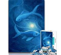 Yin-Yang Fish JigsawPuzzle 1000 Pieces for Teenagers,Brain Teaser Game Wall Decoration Unique Birthday And Xmas Gifts (50x75cm)