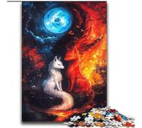 Yin Yang Fox Puzzles 2000 Pieces for Teenagers, Challenging Game for Is Ideal As A Gift for The Whole Family (70x100cm)