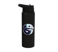 Yin Yang Glitch Spiritual Buddhism Yoga Goa PSY Trance Stainless Steel Insulated Water Bottle