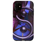 Yin Yang Groove - Abstract Fractal Geometry Design Case for iPhone 11