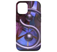 Yin Yang Groove - Abstract Fractal Geometry Design Case for iPhone 12/12 Pro