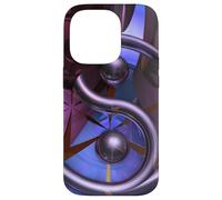 Yin Yang Groove - Abstract Fractal Geometry Design Case for iPhone 14 Pro