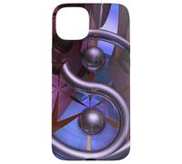 Yin Yang Groove - Abstract Fractal Geometry Design Case for iPhone 15 Plus