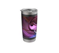 Yin Yang Groove - Abstract Fractal Geometry Design Stainless Steel Insulated Tumbler