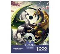 Yin-yang Immersive Jigsaw Puzzle Designed to Encourage Patience And Clarity, Centred Around Fantasy with A Calm And Modern British Aesthetic 38x26cm/1000pcs