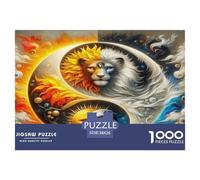 Yin-yang Jigsaw Puzzles for Adults Kids 1000 Piece Great Gifts Challenge Toy Educational Game Home Decor Mindfulness Therapy 38x26cm/1000pcs