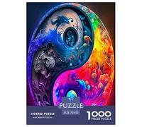 Yin-yang Jigsaw Puzzles Great Gift for Adults 1000 Pieces Family Challenging Toys Home Decors Brainteasing Chinese Style Jigsaw Puzzle for Adults 70x50cm/1000pcs
