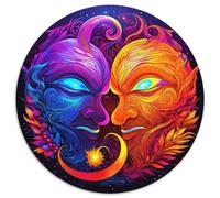 Yin-yang Jigsaw Puzzles Great Gift for Adults 1000 Pieces Fun Challenging Home Decors Chinese Style Jigsaw Puzzle for Women Men Adult 1000pcs (67.5x67.5cm)