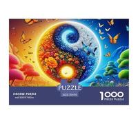 Yin-yang Jigsaw Puzzles Kid Age 12 Years Up Impossible And Difficult Challenge 1000 Pieces Challenging Games Educational Games There Are Letters on The Back 70x50cm/1000pcs