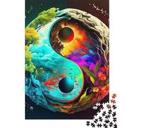 Yin-yang Jigsaw Puzzles Puzzles for Adults Kids. 1000 Piece Whimsical Challenge Toy Educational Game Home Decoration for Educational Games Gifts 1000pcs (75x50cm)