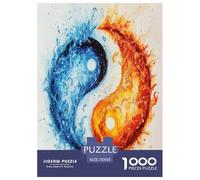 Yin-yang Jigsaw Puzzles Puzzles for Adults Kids. 1000 Pieces Impossible Challenge Toy Educational Games Home Decoration for Adults& Kids Age 14 Years Up 70x50cm/1000pcs