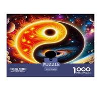Yin-yang Jigsaw Puzzles Puzzles for Adults Kids. 1000 Pieces Whimsical Challenge Toy Educational Game Home Decoration for Adults& Kids Age 14 Years Up 70x50cm/1000pcs