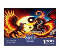 Yin-yang Jigsaws Puzzles for Adults 1000 Piece Tai Chi Educational Games Challenging Puzzle Games 52x38cm/1000pcs