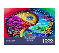 Yin-yang Jigsaws Puzzles for Adults Gifts 1000 Piece Tai Chi Educational Learning Toy Beautiful Decoration Puzzle 52x38cm/1000pcs