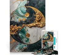 Yin Yang Kintsugi Harmony Jigsaw for Adults 1000 Pieces Think Skill Game High Precision Die Cut Entertaining Challenge for Spare Time (38x26cm)