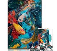 Yin-Yang Koi 1000 Piece Jigsaw Puzzles for Adults Gifts,for Educational Game Challenge Toy Unique Home Decor And Gifts (75x50cm)