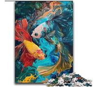 Yin-Yang Koi 2000 Piece Jigsaw Puzzle for Adults And Teenagers, Perfect for Game Nights, Colorful Toy for Home Gift (70x100cm)