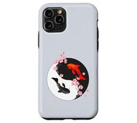Yin Yang Koi Fish Japanese Cherry Blossom Sakura Art Zen Case for iPhone 11 Pro
