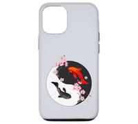 Yin Yang Koi Fish Japanese Cherry Blossom Sakura Art Zen Case for iPhone 12/12 Pro