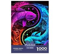 Yin-yang Leisure Jigsaw Puzzle Created for Steady Problem Solving, Featuring Fantasy And Delivering A Composed Enjoyable Assembly Experience 38x26cm/1000pcs