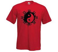 Yin & Yang Mens T Shirt (XL, Red)