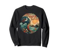 Yin Yang Nature Tree of Life Sun and Moon Ocean Mountain Sweatshirt