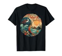 Yin Yang Nature Tree of Life Sun and Moon Ocean Mountain T-Shirt