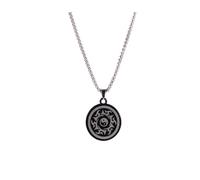 Yin Yang Necklace for Women Men Tai Chi Bagua Feng Shui Necklace Stainless Steel Gothic Punk Necklace Protection Jewelry Gift, Metal, No Gemstone
