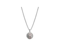 Yin Yang Necklace for Women Men Tai Chi Bagua Feng Shui Necklace Stainless Steel Gothic Punk Necklace Protection Jewelry Gift, Metal, No Gemstone