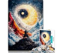 Yin Yang Ninja Jigsaw Puzzles for Teenagers 1000 Piece,Educational Games Wall Decoration Unique Birthday And Xmas Gifts 38x26cm