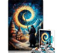Yin Yang Ninja Jigsaw Puzzles for Teenagers,Help The Brain Exercise Addictive Toys to Cultivate Patience A Work of Art 38x26cm