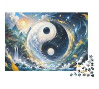 Yin Yang Ocean Mountain 1000pcs Mini Puzzle For Adults Challenging