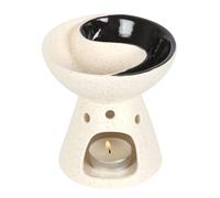 Yin & Yang Oil Burner and Wax Warmer - Aromatherapy Diffuser for Custom Scent Blends, Relaxing Fragrance, Calming Ambiance for Living Rooms, Bedrooms, and Meditation Spaces