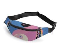 Yin Yang Pattern Belt Bag with Adjustable Strap, Lightweight Travel Crossbody Bags, Hands-Free Mini Fanny Packs in Running Gym