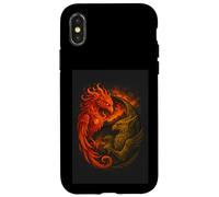 Yin Yang Phoenix Griffin Mythological Fantasy Creature Case for iPhone X/XS