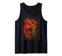 Yin Yang Phoenix Griffin Mythological Fantasy Creature Tank Top