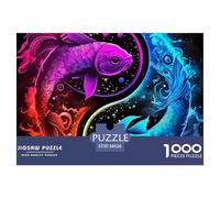 Yin-yang Premium Jigsaw Puzzle Designed for Calm Home Entertainment, Built Around Fantasy to Encourage Focus Patience And Relaxed Enjoyment during Quiet Moments 38x26cm/1000pcs