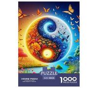 Yin-yang Premium Leisure Jigsaw Puzzle for Mindful British Households, Highlighting Fantasy through A Smooth Assembly Flow That Feels Calming And Rewarding 38x26cm/1000pcs