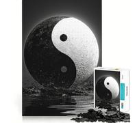 Yin Yang Reflection 1000 Piece Teenager Puzzles Cognitive Train Game Zero Gap Compact Fun for Family Game Time (38x52cm)