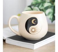 Yin Yang Rounded Mug - 500Ml Sun & Moon Design, Zen Coffee Cup