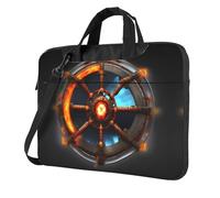 Yin Yang Shield 13 inch Printing laptop crossbody bag and briefcase, easy to carry for business trips and work
