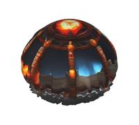 Yin Yang Shield Double Layer Shower Cap with Comfort Skin Friendly Design for Hair Protection During Bathing