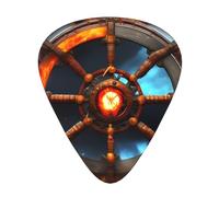 Yin Yang Shield Guitar Plectrum Set Of 12, Including 3 Thicknesses Of Plectrums For Acoustic Guitars, &Ukuleles And More.